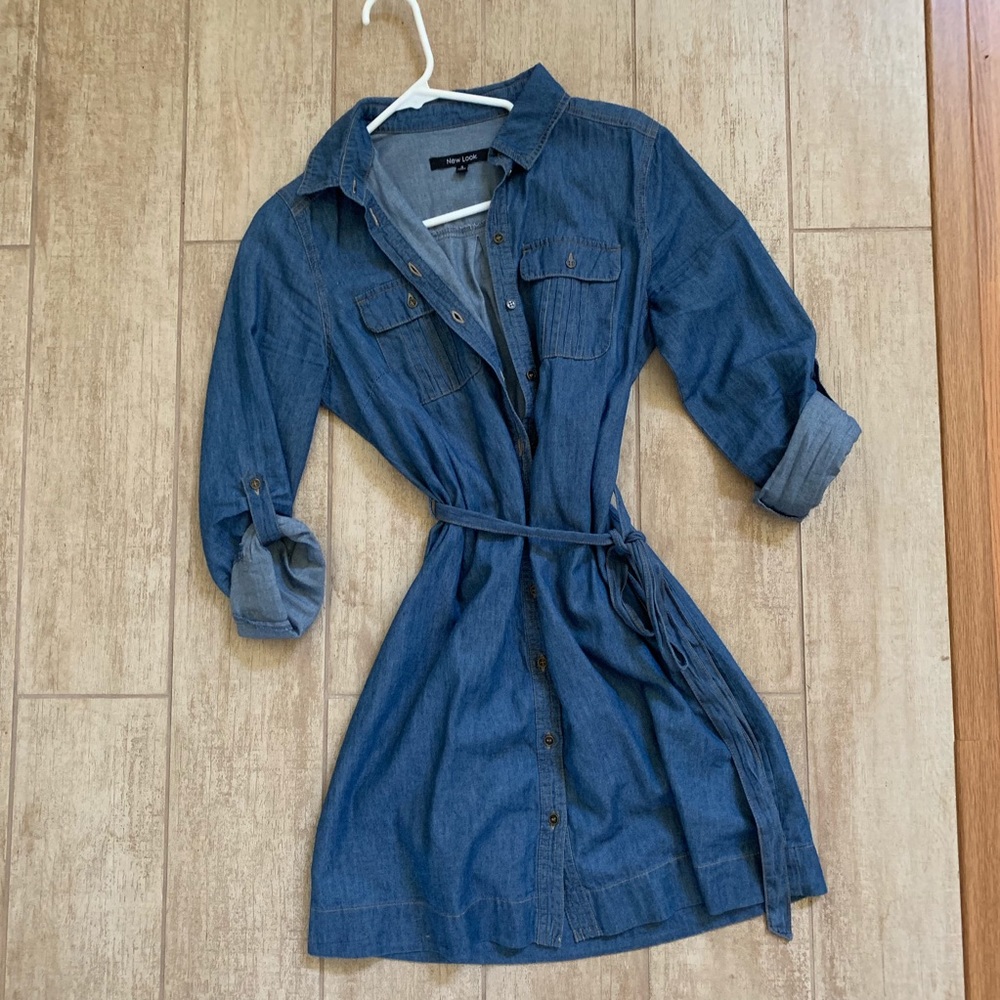 New look denim shirt dress